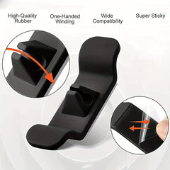 3pcs Cord Winder Stick On Tidy Wrap Cable Hider Storage