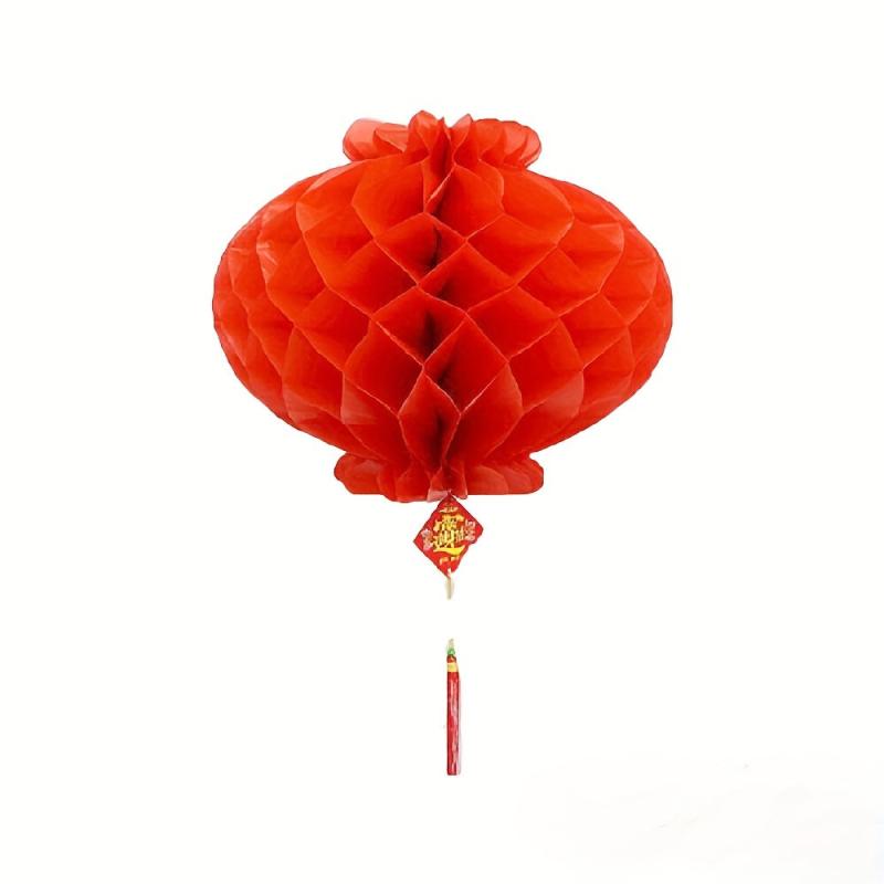10pcs Red Paper Lanterns Chinese Lanterns Hanging Paper Lanterns Party Ornaments