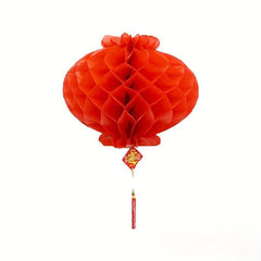 10pcs Red Paper Lanterns Chinese Lanterns Hanging Paper Lanterns Party Ornaments