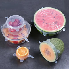 12 Pcs Silicone Lid Folding Stretch Reusable Bowl Cover Food Storage Covers