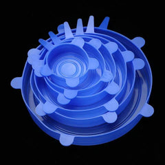 12 Pcs Silicone Lid Folding Stretch Reusable Bowl Cover Food Storage Covers