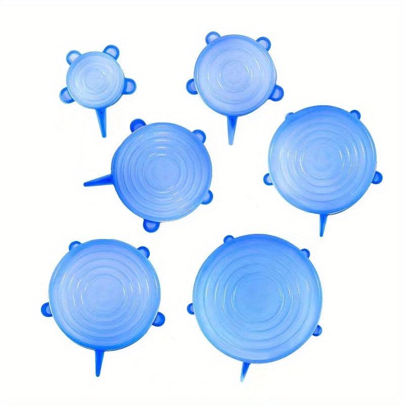 12 Pcs Silicone Lid Folding Stretch Reusable Bowl Cover Food Storage Covers