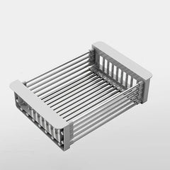 Expandable Stainless Steel Sink Strainer Basket Collapsible Colander