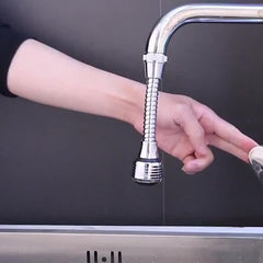 360 Degree Faucet Booster Anti-splash Shower Head Extension Nozzle Filter