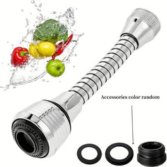360 Degree Faucet Booster Anti-splash Shower Head Extension Nozzle Filter