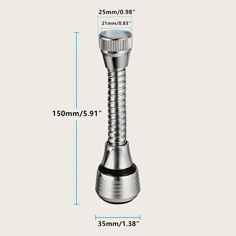 360 Degree Faucet Booster Anti-splash Shower Head Extension Nozzle Filter