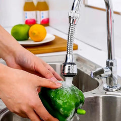 360 Degree Faucet Booster Anti-splash Shower Head Extension Nozzle Filter