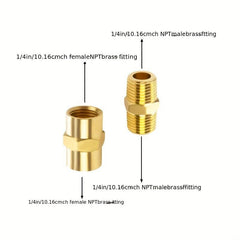 1pc RV Propane Quick Connect Splitter Adapter Solid Brass Trailer Shutoff Valve