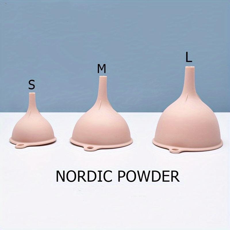 3pcs Kitchen Funnel Set Canning Silicone Food Funnel 84g Small Large Wide Mouth