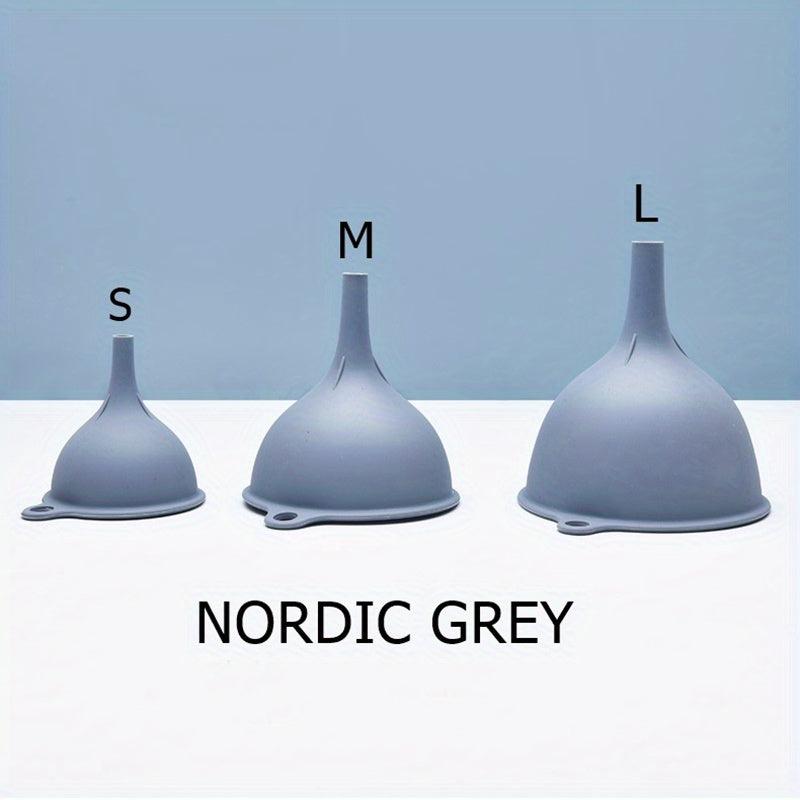 3pcs Kitchen Funnel Set Canning Silicone Food Funnel 84g Small Large Wide Mouth