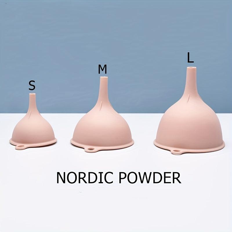 3pcs Kitchen Funnel Set Canning Silicone Food Funnel 84g Small Large Wide Mouth