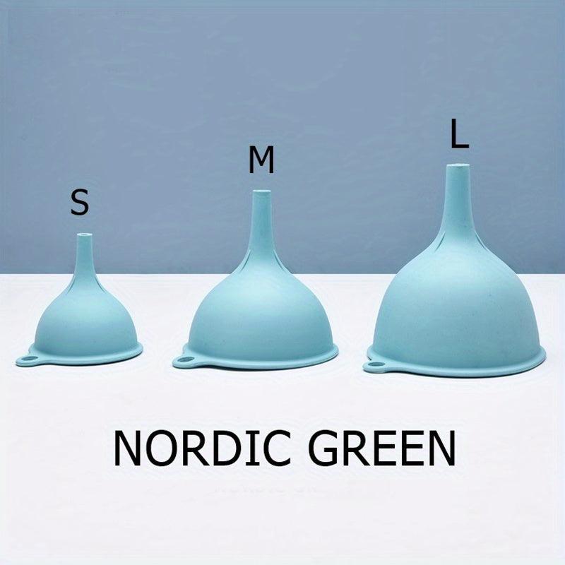 3pcs Kitchen Funnel Set Canning Silicone Food Funnel 84g Small Large Wide Mouth