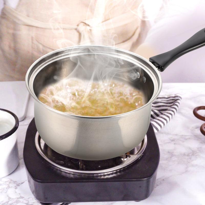 Stainless Steel Cooking Pot for Home Kitchen Durable & Easy to Clean