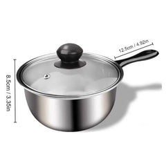 Stainless Steel Cooking Pot for Home Kitchen Durable & Easy to Clean