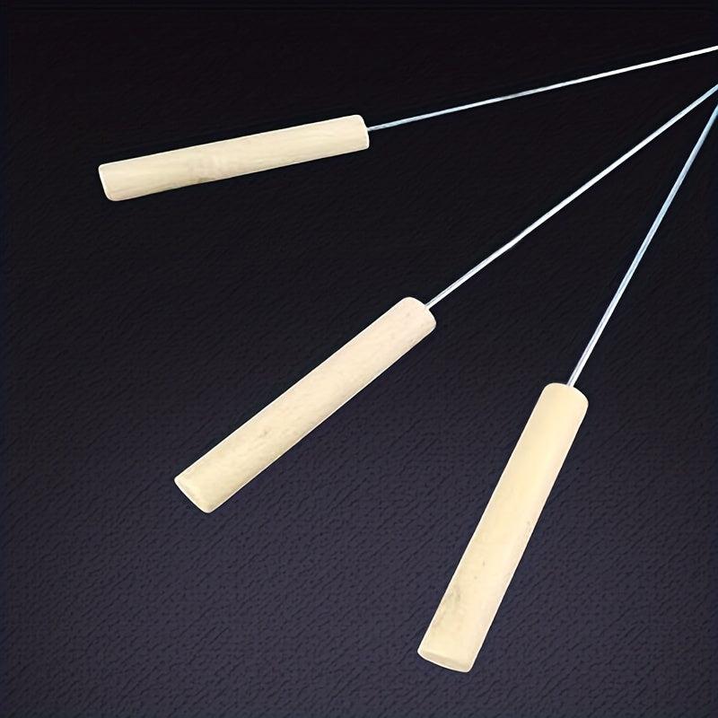 5pcs Stainless Steel BBQ Fork for Barbecue Fish Hot Dog Camping