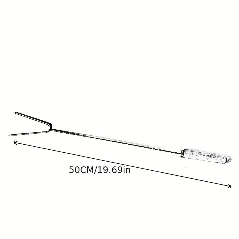 5pcs Stainless Steel BBQ Fork for Barbecue Fish Hot Dog Camping