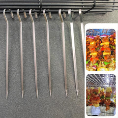 5pcs Stainless Steel BBQ Skewers Oven Stove Roasting Needles