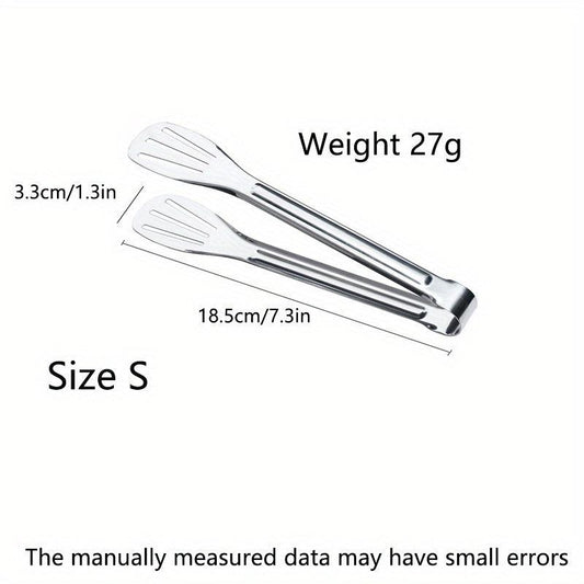 Stainless Steel Tongs for Frying BBQ Kebab Skewers Buffet Cooking Tool