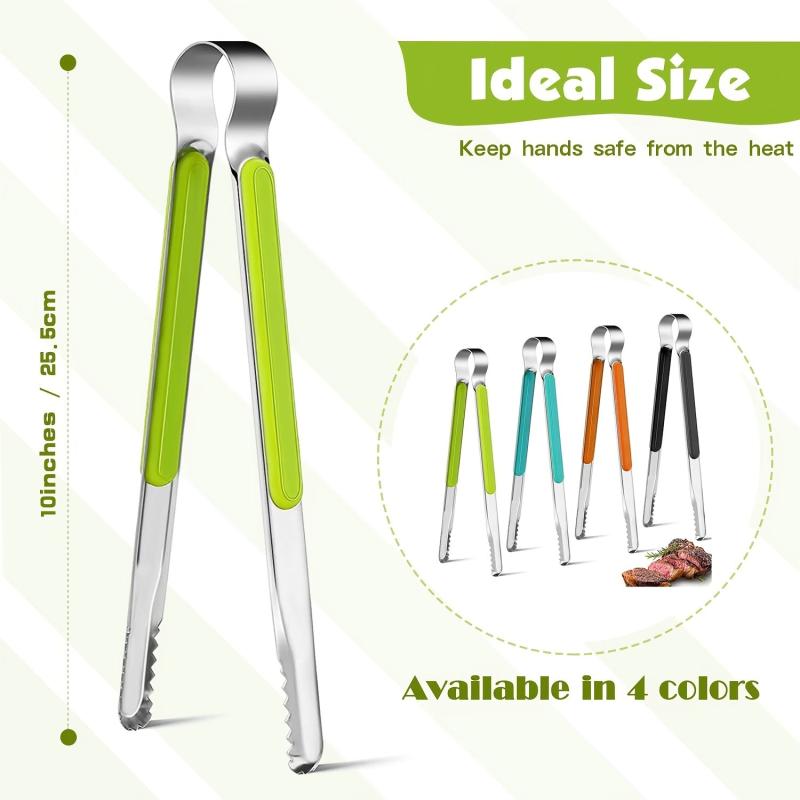Stainless Steel Grilling Tong Cooking Clip Pasta Salad Handle