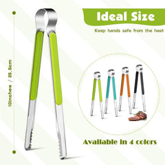 Stainless Steel Grilling Tong Cooking Clip Pasta Salad Handle