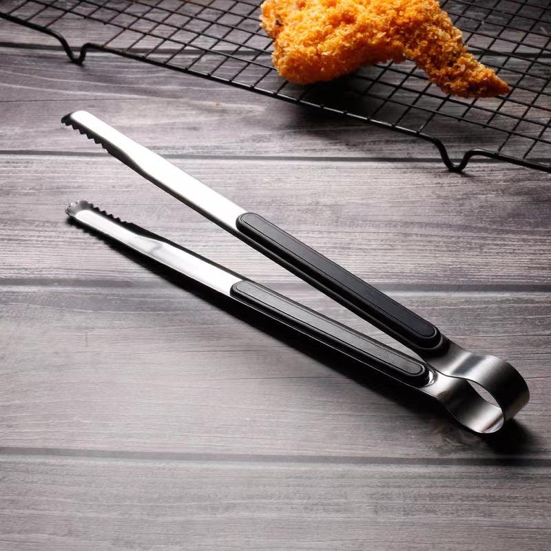 Stainless Steel Grilling Tong Cooking Clip Pasta Salad Handle