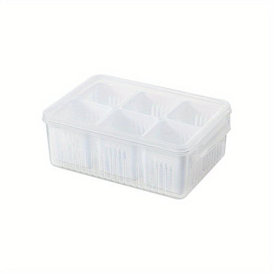 Scallion Preservation Box With Lid Compartment Box Refrigerator Preservation Box