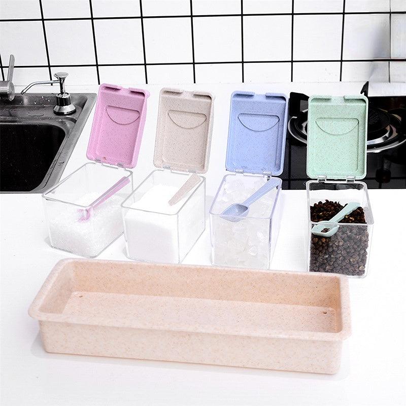 Spice Shaker Storage Set for Organized Kitchen Condiments