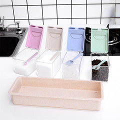 Spice Shaker Storage Set for Organized Kitchen Condiments