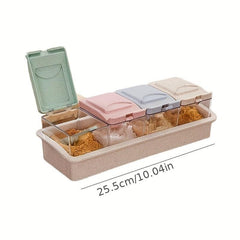 Spice Shaker Storage Set for Organized Kitchen Condiments