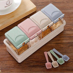 Spice Shaker Storage Set for Organized Kitchen Condiments