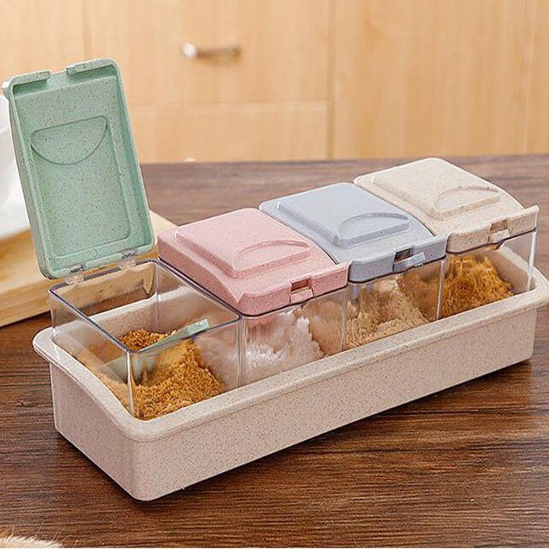 Spice Shaker Storage Set for Organized Kitchen Condiments