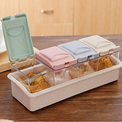 Spice Shaker Storage Set for Organized Kitchen Condiments