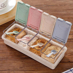 Spice Shaker Storage Set for Organized Kitchen Condiments