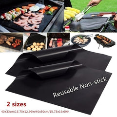 2pcs Reusable Non-stick Oven Mat 0.2mm Thick Teflon Kitchen Mat, Baking Tool