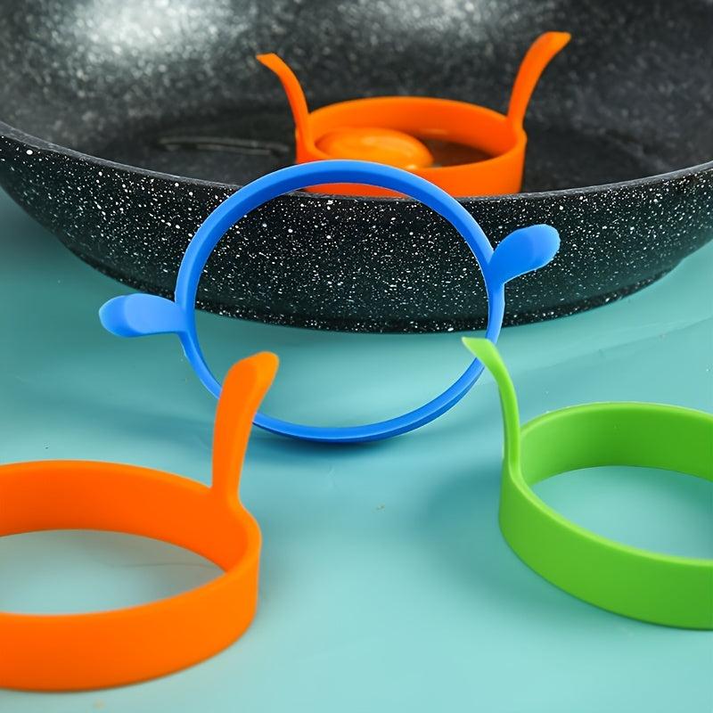 3pcs Silicone Round Egg Rings Pancake Mold Silicone Egg Ring BBQ Tools