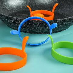 3pcs Silicone Round Egg Rings Pancake Mold Silicone Egg Ring BBQ Tools