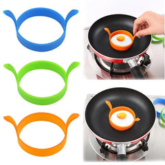 3pcs Silicone Round Egg Rings Pancake Mold Silicone Egg Ring BBQ Tools