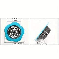1pc Kitchen Bathroom Floor Drain Sink Filter Drains Flower Shape