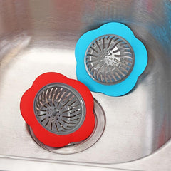 1pc Kitchen Bathroom Floor Drain Sink Filter Drains Flower Shape