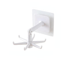 360 Degree Rotating Kitchen Hooks Organizer Storage Spoon Accessories