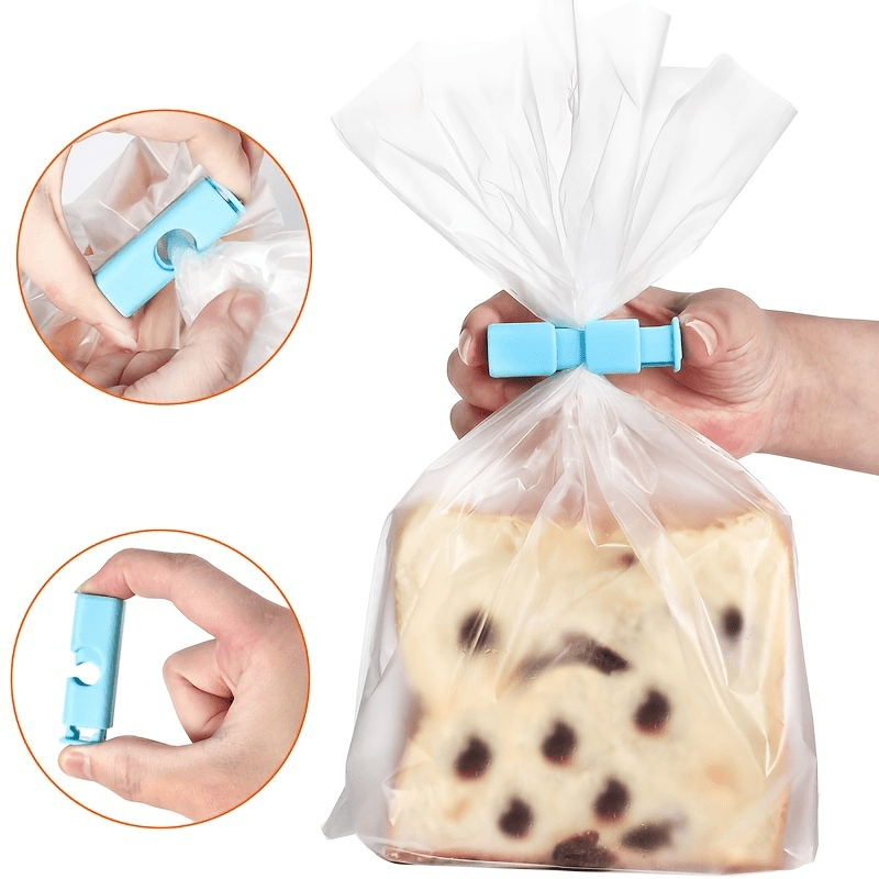 4pcs Bread Sealing Clips Lock & Press Kitchen Storage