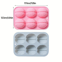 Brain Shaped Ice Cube Mold Fun Silicone Tray for Ice Popsicles Cakes