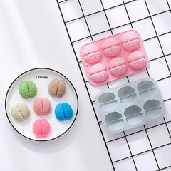 Brain Shaped Ice Cube Mold Fun Silicone Tray for Ice Popsicles Cakes