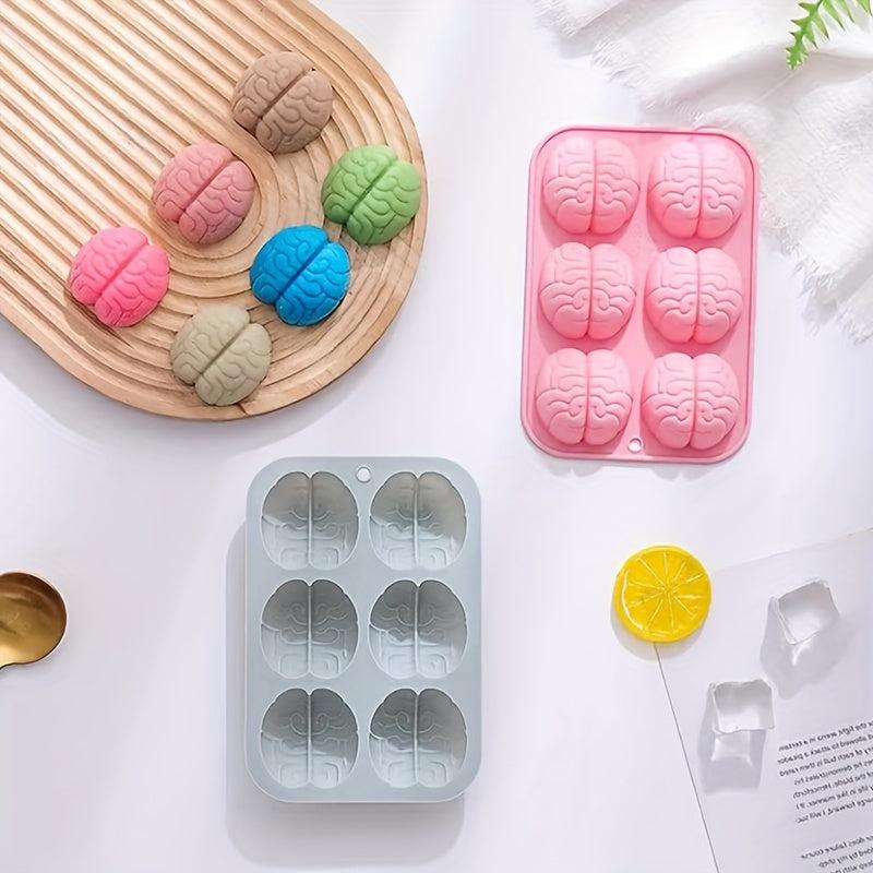 Brain Shaped Ice Cube Mold Fun Silicone Tray for Ice Popsicles Cakes