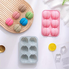 Brain Shaped Ice Cube Mold Fun Silicone Tray for Ice Popsicles Cakes