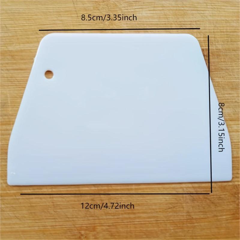 1pc Trapezoidal Plastic Scraper for Baking