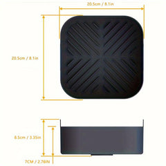 2pcs Square Silicone Liner for Air Fryer Non Stick High Temperature Resistant