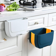 Wall-mounted Kitchen Trash Can Car Storage Bin Foldable Hanging Trash Can