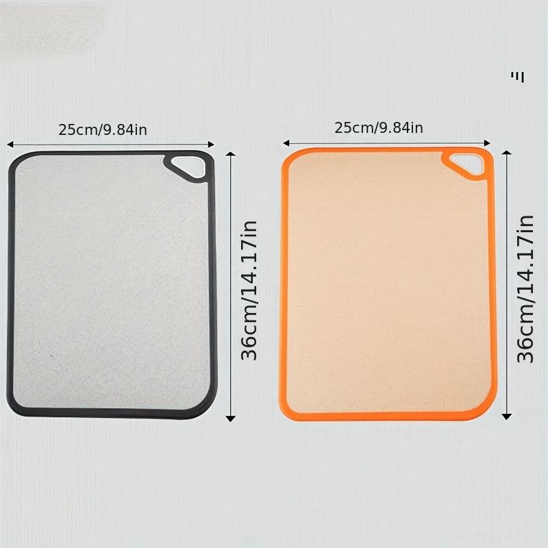 Large Reversible Plastic Cutting Board with Nonslip Handle