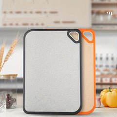 Large Reversible Plastic Cutting Board with Nonslip Handle